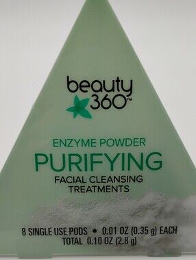 beauty360 Purifying Enzyme Powder Facial Cleansing Treatments - Mint Green